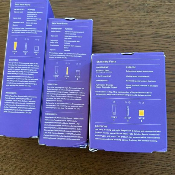 PillowtalkDerm Major Fade Solution System - Even Skin Tone Trio - Picture 2 of 3